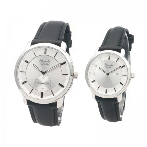 Alexandre Christie AC 8576 Silver White Couple
